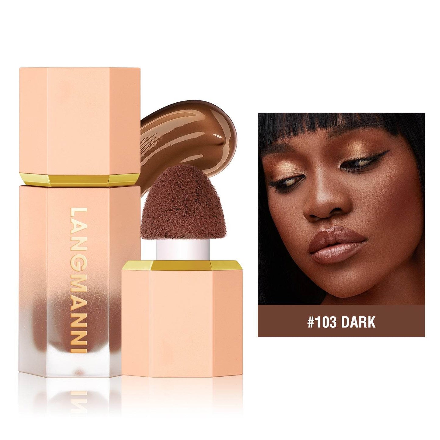 Cross-border Langmanni Three-color Liquid Repair Face Three-dimensional Deepening Contour Side Shadow Repair Makeup - Here2Save