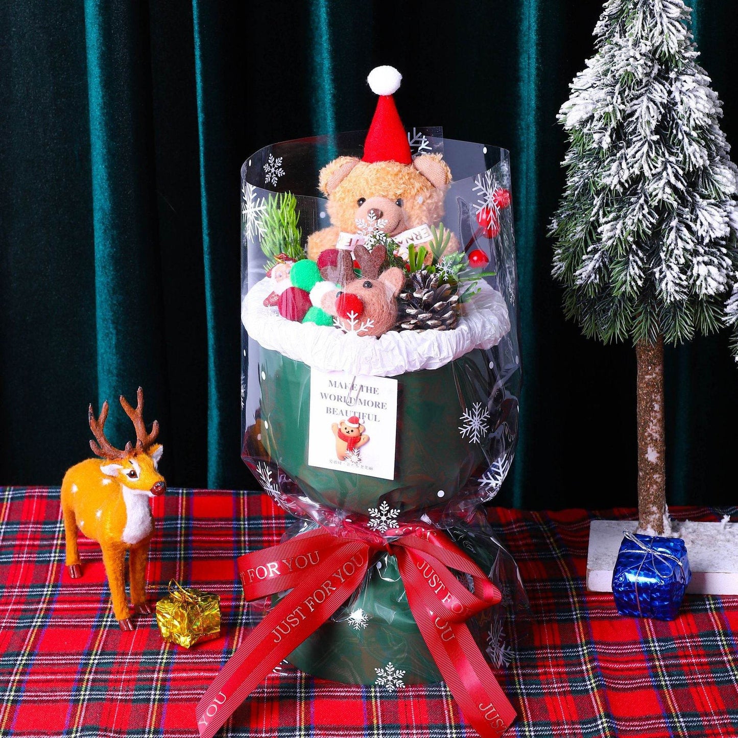 Christmas Doll Bouquet Girl's Birthday Gift - Here2Save