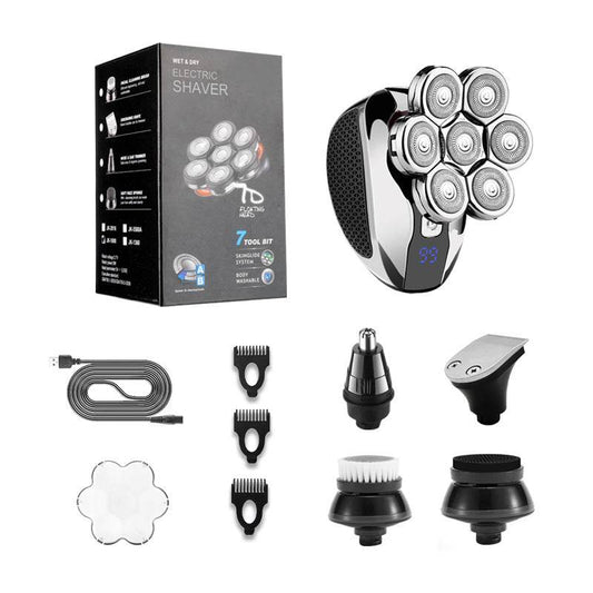Fully Washable Multifunctional Electric Optical Head Hair Clipper - Here2Save
