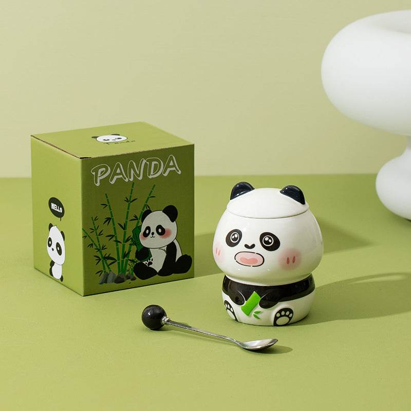 Cartoon Embossed Panda Mug Ceramic - Here2Save