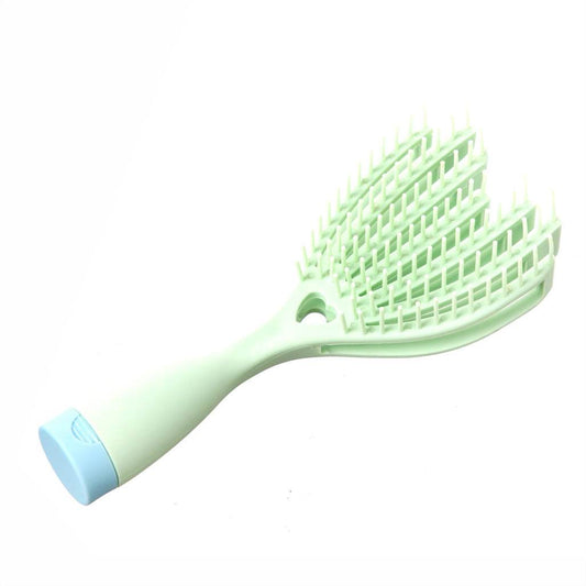 Portable Wet And Dry Hollow Hair Massage Broken Hair Finishing Solution Household Plastic Massage Comb Fluffy Hair Massage Styling Comb - Here2Save