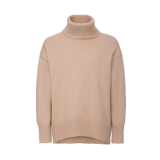 Women's Fashionable All-match Solid Color Turtleneck Sweater - Here2Save