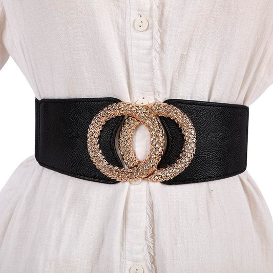Women's Fashion Casual Stretch Wide Belt - Here2Save