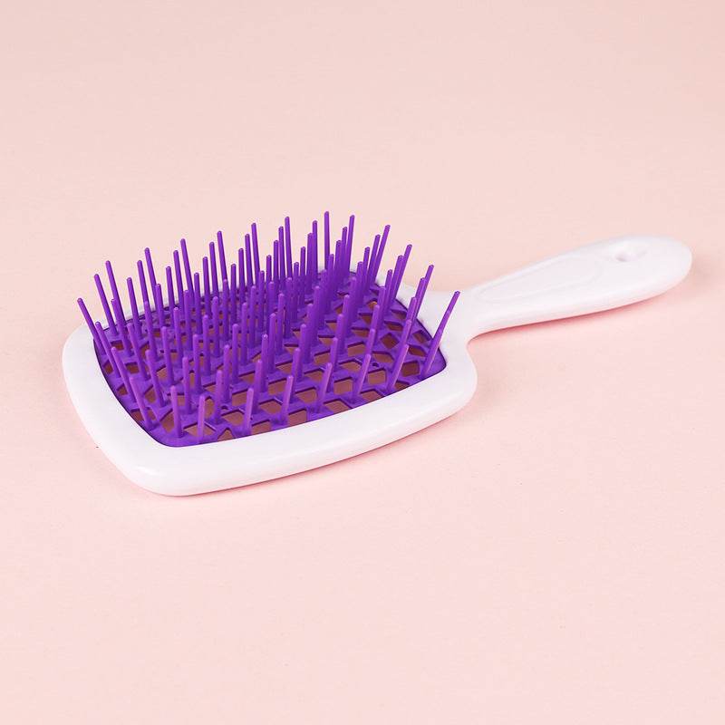 Square Hollow Comb Color Stitching Massage - Here2Save