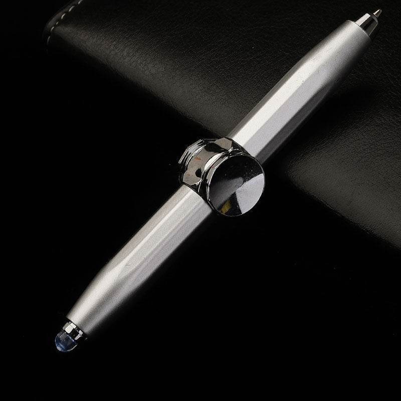 Creative Multi-Function LED Pen Spinning Decompression Gyro Metal Ballpoint Pen Fashion Office School Supplies Writing Pens - Here2Save