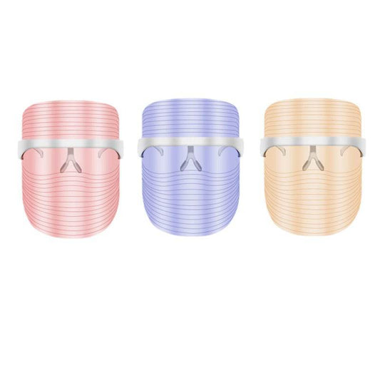 LED Three-color Beauty Mask Household Face Acne Removing Photon Skin Rejuvenation Skin Whitening And Spots Lightening Beauty Apparatus - Here2Save