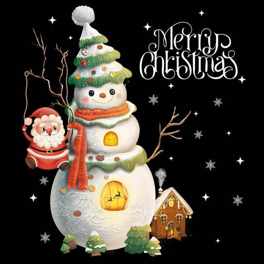 Christmas Glazing Plate Glass Self-adhesive Stickers - Here2Save