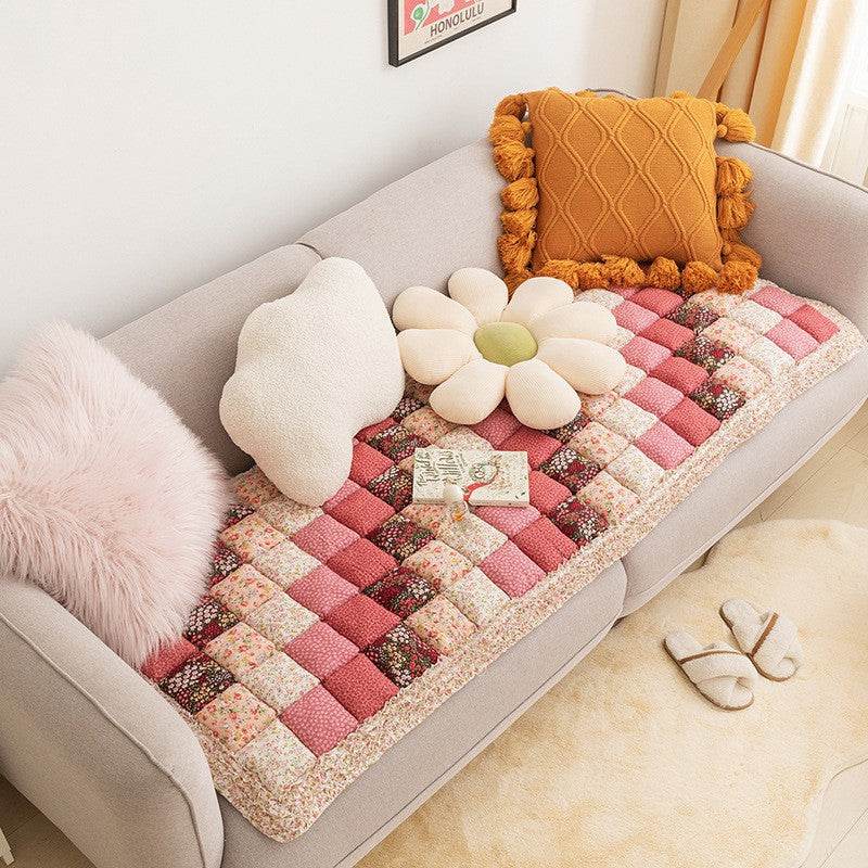 Retro Idyllic I Cotton Steamed Bread Non-slip Thickening Sofa Cushion - Here2Save