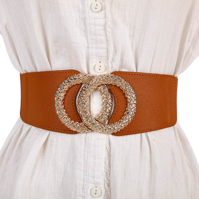 Women's Fashion Casual Stretch Wide Belt - Here2Save