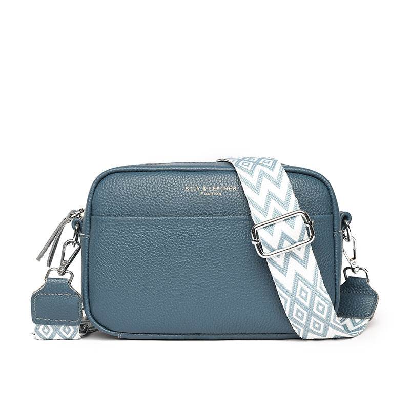 Fashion Shoulder Crossbody Bags With Rhombus Embroidered Wide Shoulder Strap Cute Small Square Bag Women - Here2Save