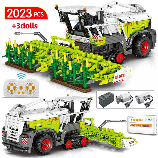 Farm Corn Harvester Puzzle Children's Building Block Toys - Here2Save