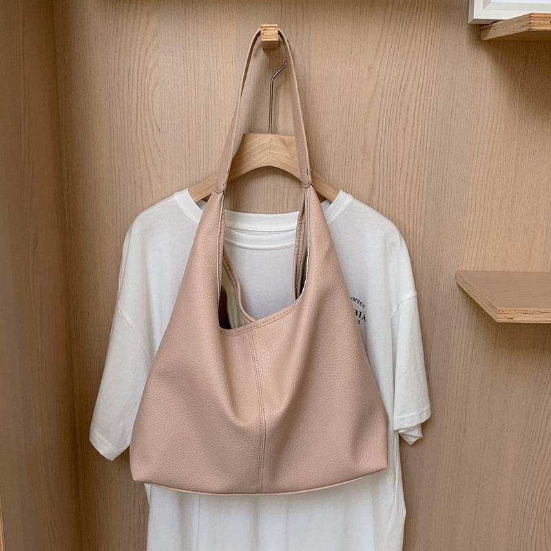 Casual Armpit Bag Women Shoulder Bag High Capacity Totes Female Shopping Bags Soft Leather Lady Purse Handbags - Here2Save