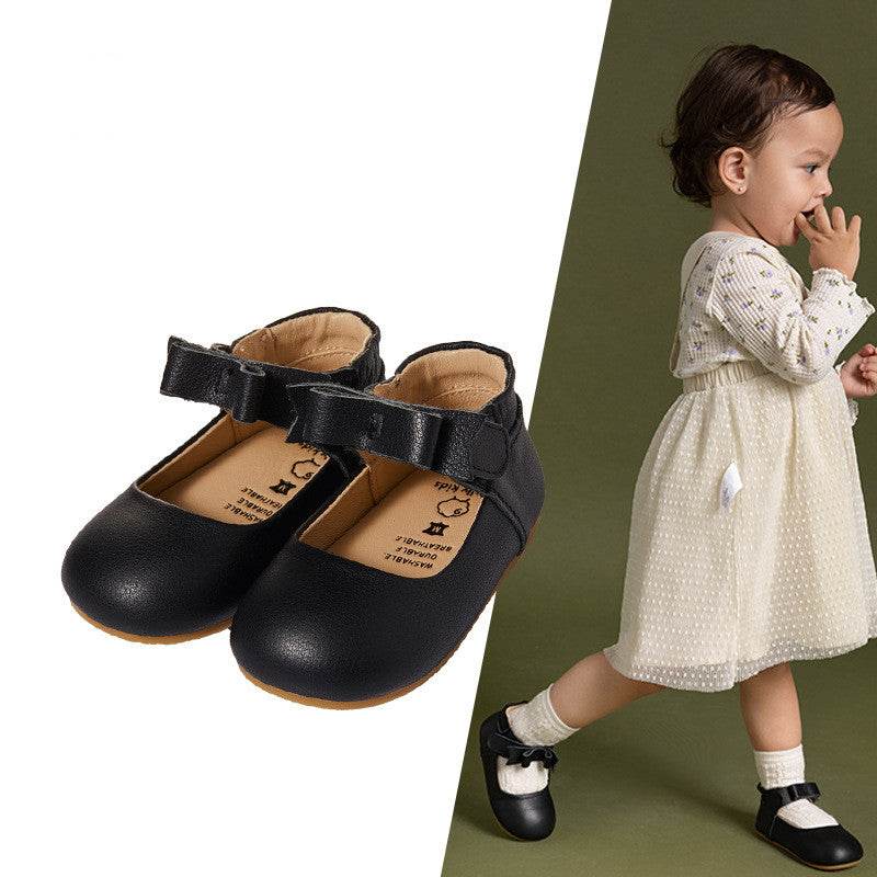 All-leather Baby Toddler Shoes For Girls And Babies, Soft-soled Children's Princess - Here2Save