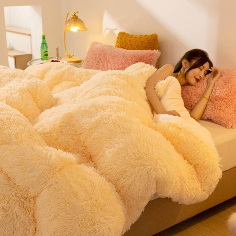 Super Soft Long Fleece Mink Crystal Velvet Thickened Warm Winter Quilt - Here2Save