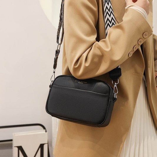 Fashion Shoulder Crossbody Bags With Rhombus Embroidered Wide Shoulder Strap Cute Small Square Bag Women - Here2Save
