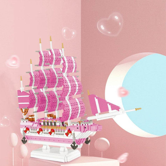 Small Particle Building Blocks Educational Toys Sailboat - Here2Save