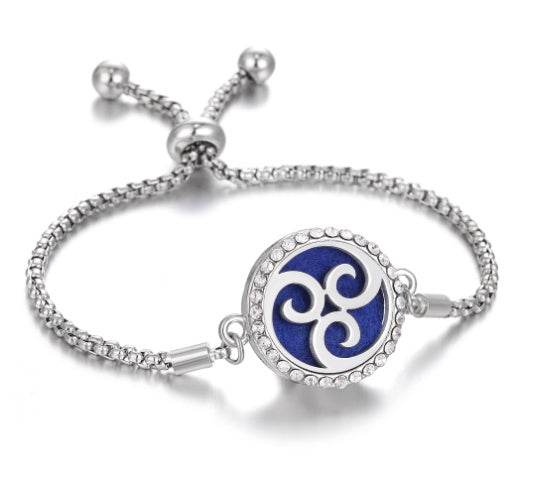 Hollow Stainless Steel Adjustable Aromatherapy Bracelet Jewelry - Here2Save