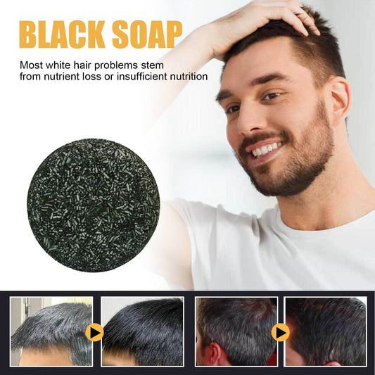 Black Thick Hair Care Cleansing Scalp Supple Hair Hair Fixation Shampoo Soap - Here2Save