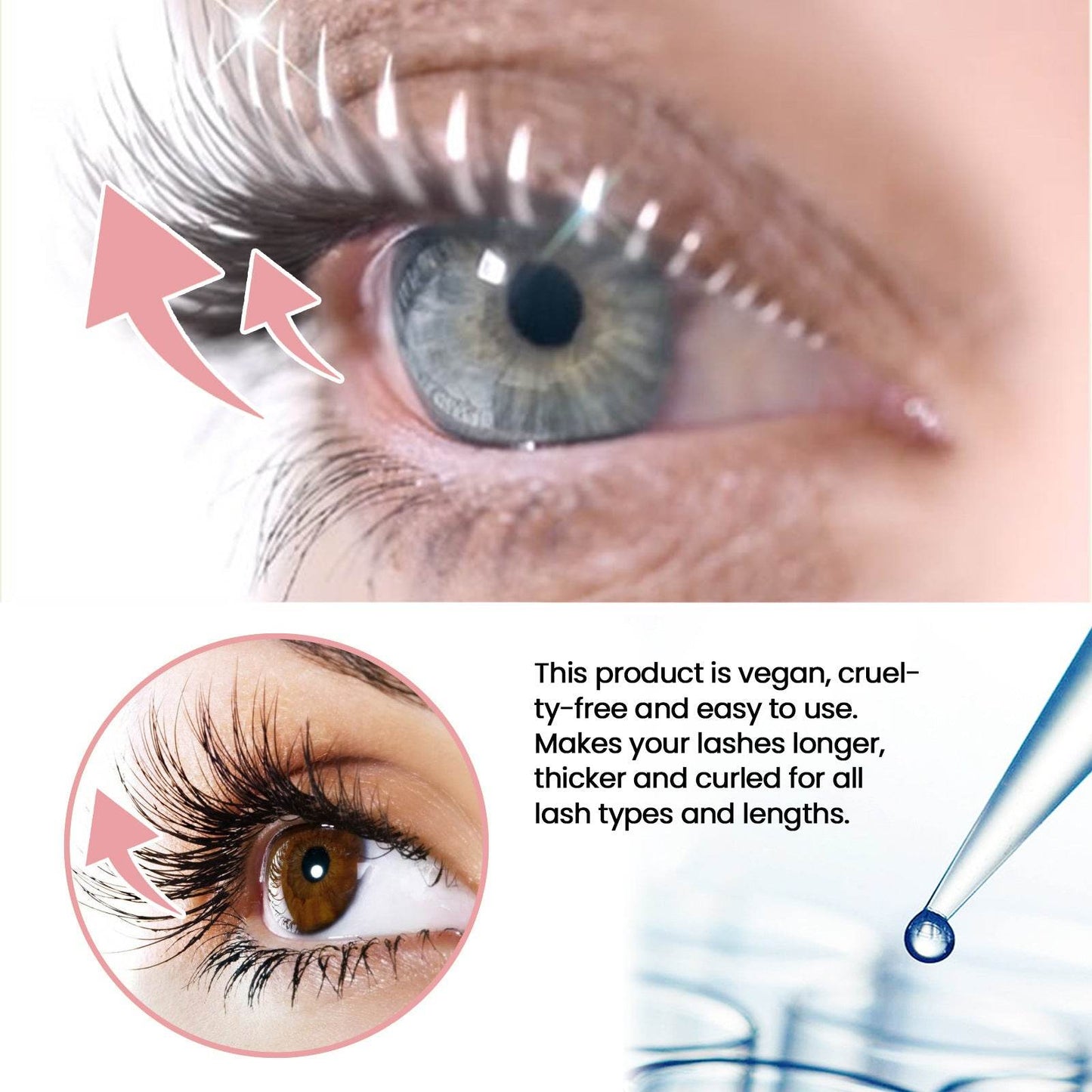 Eyelash Set Black And Beautiful Curling Smear - Here2Save