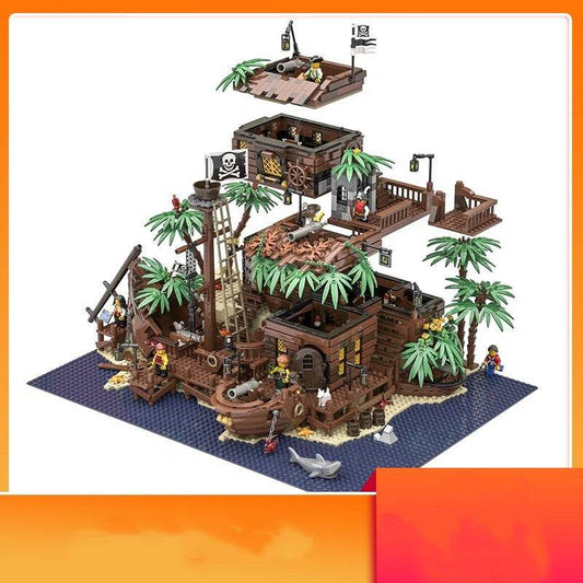 Large Captain Action Shipwreck Caribbean Series Assembled Toys - Here2Save