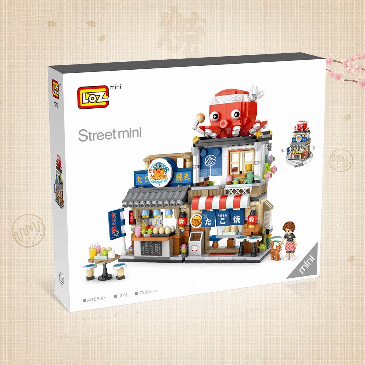 Takoyaki Shop Shaved Ice Shop Mini Small Particles Street View Building Blocks Trend Toy Assembly - Here2Save
