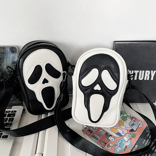 Halloween Funny Ghost Skull Crossbody Shoulder Bag - Here2Save