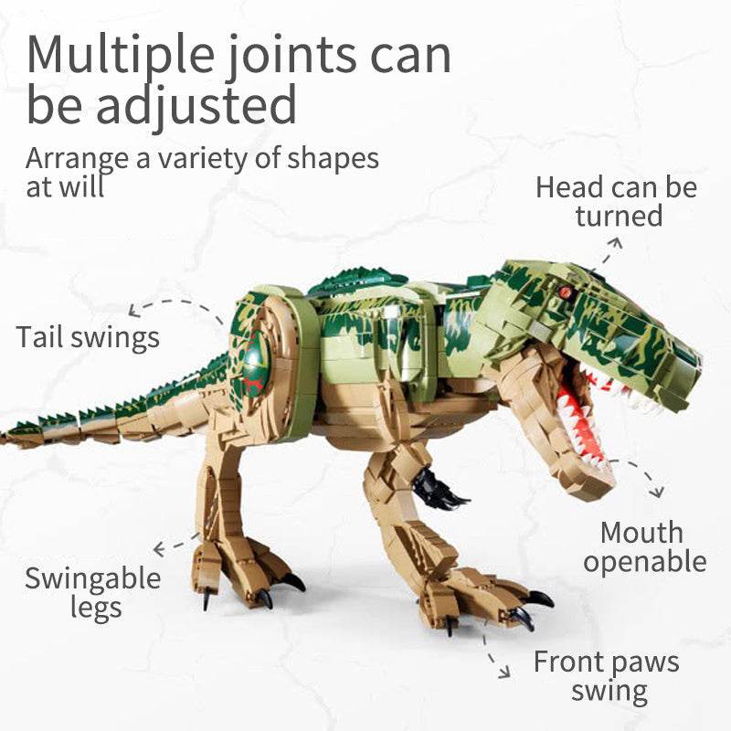 Children's Jurassic Dinosaur Building Blocks Puzzle Toys - Here2Save