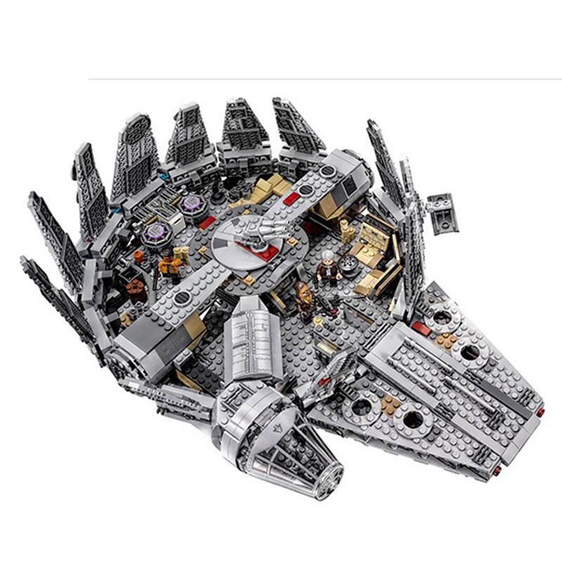 Children's Assembled Building Blocks Early Education Toy Star Wars Millennium Falcon - Here2Save
