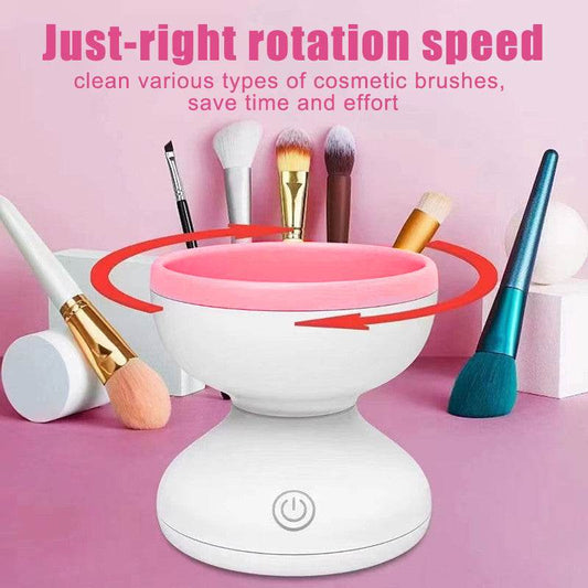 Portable USB Makeup Brush Cleaner Machine Electric Cosmetic Brush Cleaning Washing Tools Automatic Clean Makeup Brushes - Here2Save