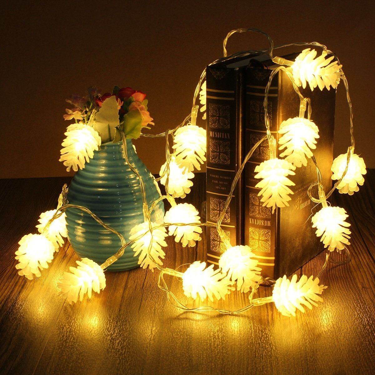 LED Simulation Transparent Pine Nut Light String - Here2Save