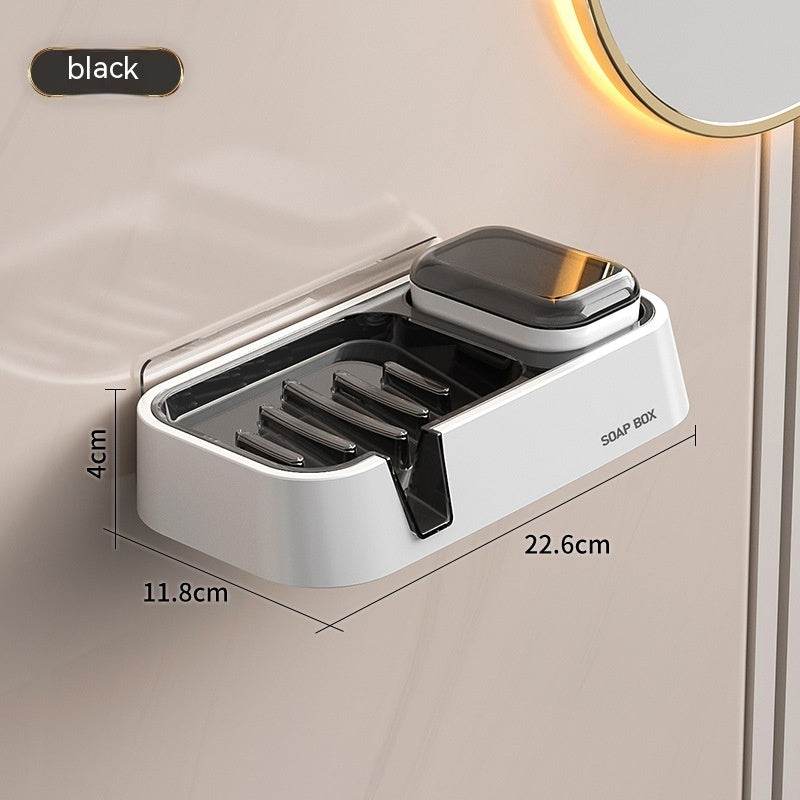 Soap Dish Punch-free Wall-mounted Double Layer - Here2Save