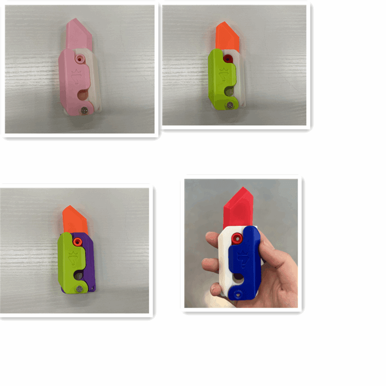 3D Printing Gravity Cub Jumping Small Radish Knife Mini Model Student Prize Pendant Decompression Toy For Children Gift - Here2Save
