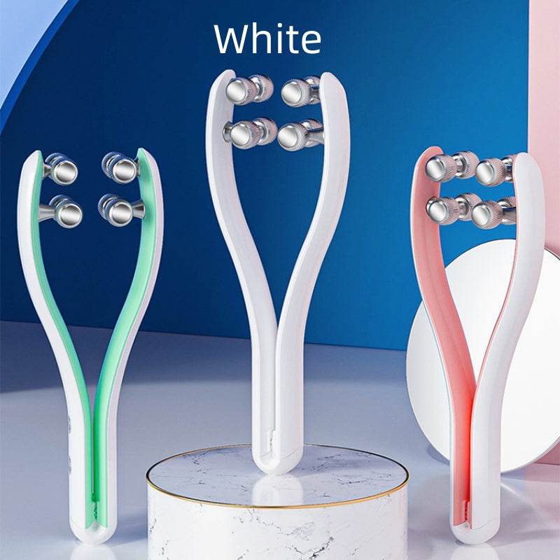 Micro-current Double-sided Three-dimensional Roller Face Slimming Beauty Instrument - Here2Save