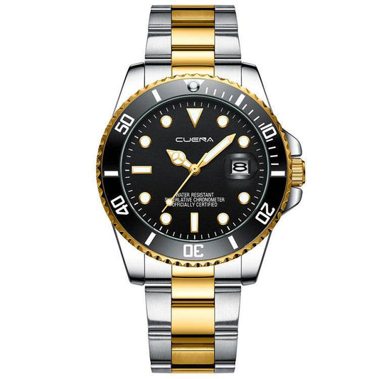 Quartz Watch Steel Band Calendar Fashion - Here2Save