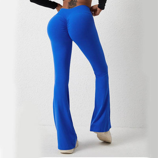 Bell-bottom TrousersWomen's Yoga High Waist Pants Leggings Wide Leg Fitness Pants - Here2Save