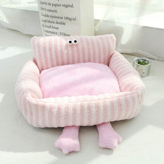 Autumn And Winter Pet Bed Big Eye Series Detachable - Here2Save
