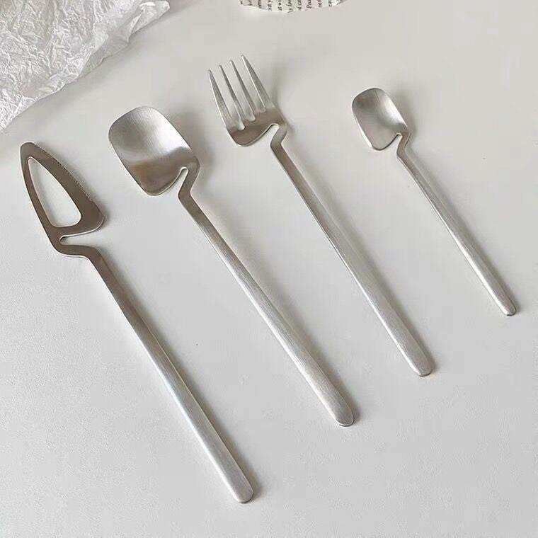 Creative Knife Fork And Spoon Alloy Good Looking Simple Tableware - Here2Save