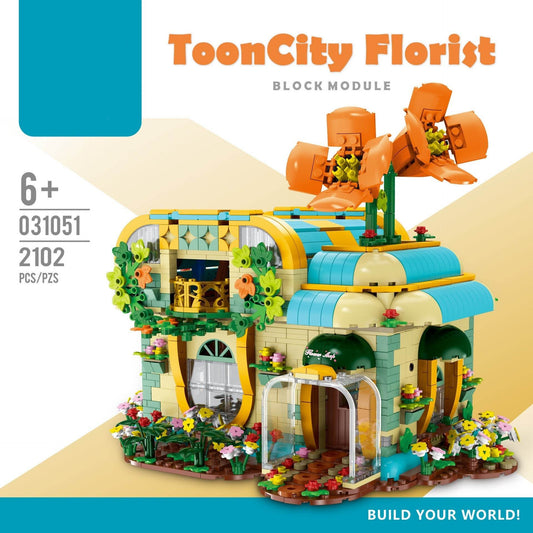 Flower Shop Fruit Shop Love Villa Small Particle Children Patchwork Building Blocks Toy Model - Here2Save