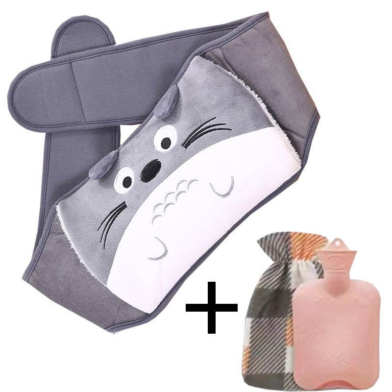 Plush Waist Cover Winter Belly Warmer With Hot Water Bottle - Here2Save