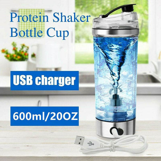 Electric Protein Shake Stirrer USB Shake Bottle Milk Coffee Blender Kettle Sports And Fitness Charging Electric Shaker Cup - Here2Save
