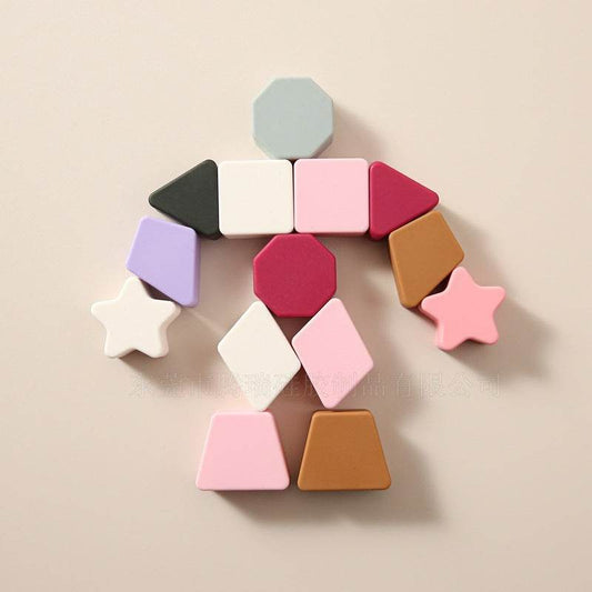 Children's Geometric Silicone Stacking Toys - Here2Save