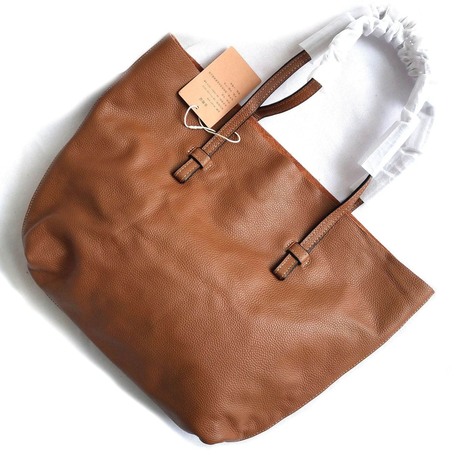 Hand-held Simple And Practical Cowhide Shoulder Handbag - Here2Save