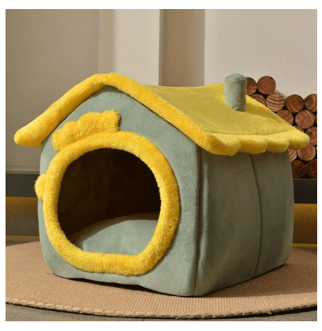 Foldable Dog House Pet Cat Bed Winter Dog Villa Sleep Kennel Removable Nest Warm Enclosed Cave Sofa Pets Supplies - Here2Save