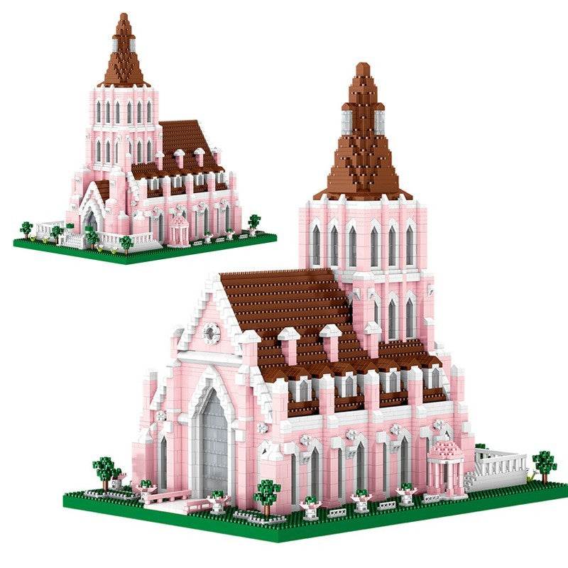 Building Blocks High Difficulty Giant Type Assembled Swan Lake Castle - Here2Save