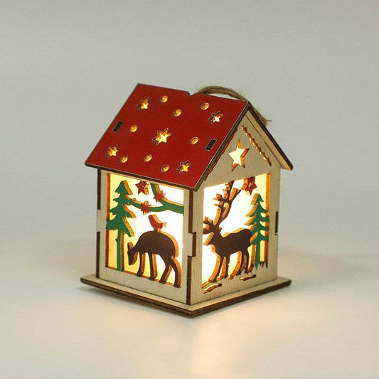 Decorative Festive Luminous Wooden Pendants - Here2Save