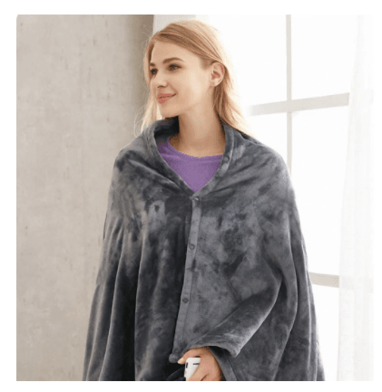 Winter Flannel Heated Blanket Cold Protection Body Warmer Usb Heated Warm Shawl Electric Heated Plush Blanket - Here2Save