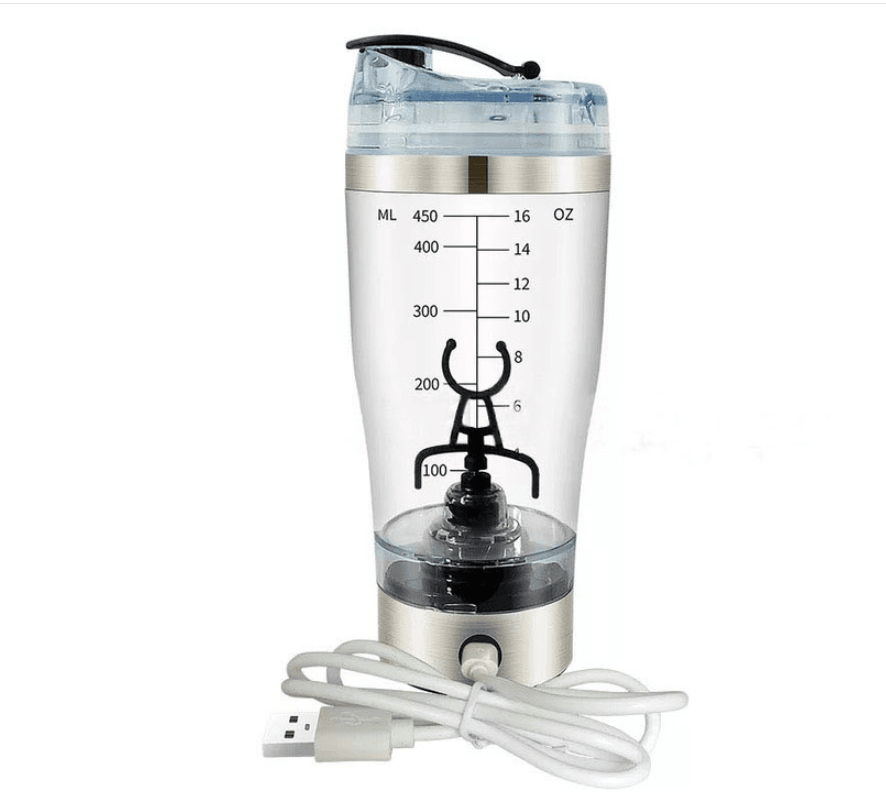 Electric Protein Shake Stirrer USB Shake Bottle Milk Coffee Blender Kettle Sports And Fitness Charging Electric Shaker Cup - Here2Save