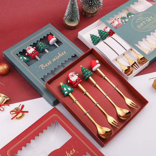 Essert Spoon Fruit Fork Set - Here2Save