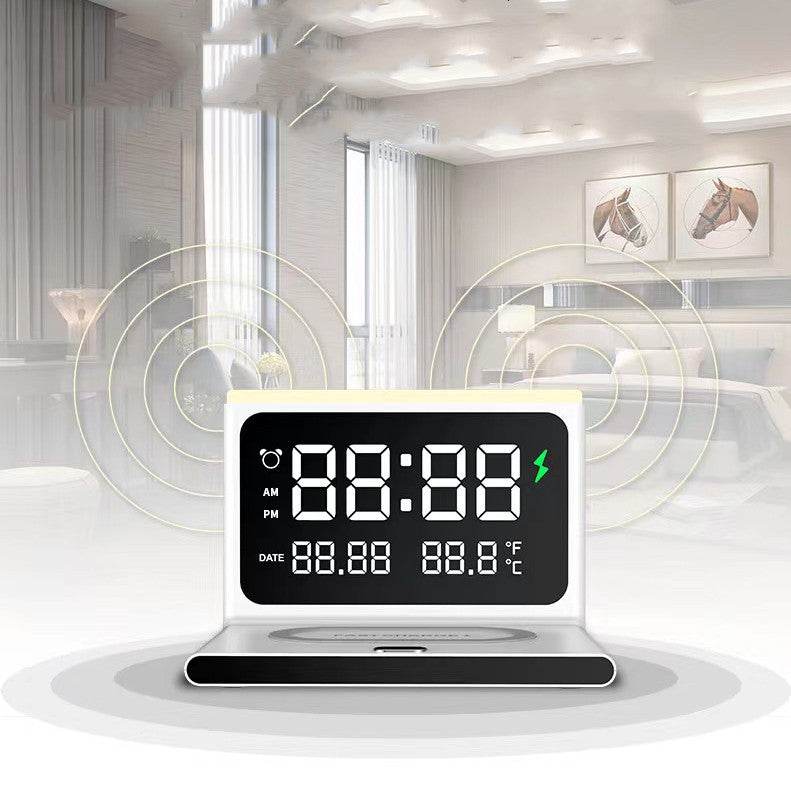 Wireless Charger Multi-functional Creative Six-in-one Portable Alarm Clock - Here2Save