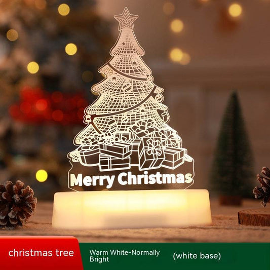 Christmas Decoration 3D Lamp Acrylic LED Night Lights New Year Valentines Day Christmas Kids Gift Christmas Ornaments - Here2Save
